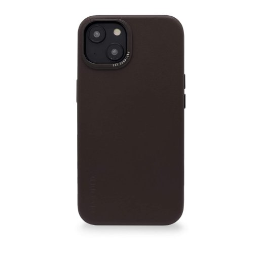 iPhone 14 Handyhülle Decoded Leather Magsafe Backcover- Handgefertigtes Case aus hochwertigem Echtleder, kompatibel mit MagSafe Zubehör für iPhone 14 - Braun