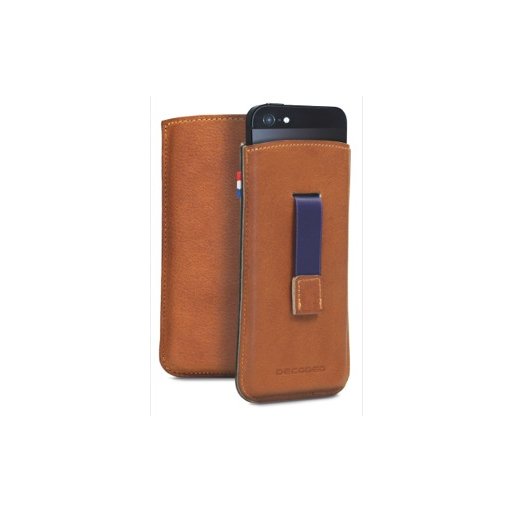 iPhone 5S Handyhülle Decoded Leather Pouch - Hellbraun