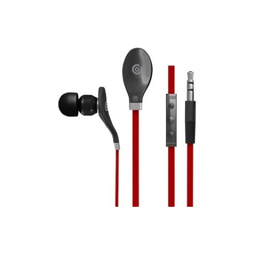iPhone Kopfhörer Dexim iGroove In-Ear Kopfhörer - Grau-Rot