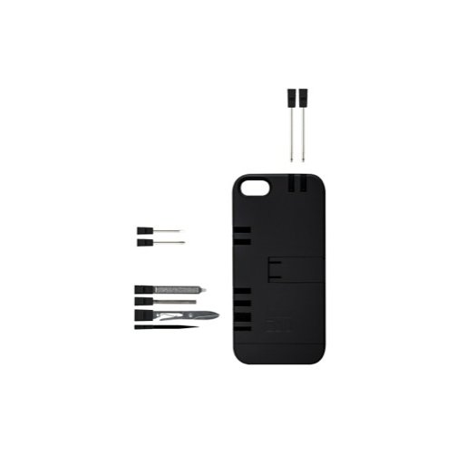iPhone 5S Handyhülle IN1Case Multifunktions-Case - Schwarz