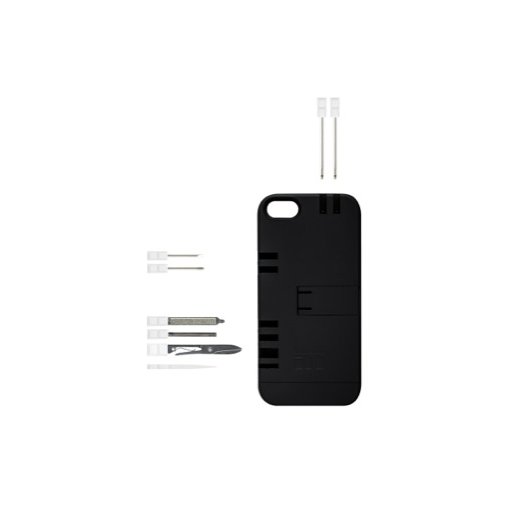 iPhone 5S Handyhülle IN1Case Multifunktions-Case - Schwarz-Grau