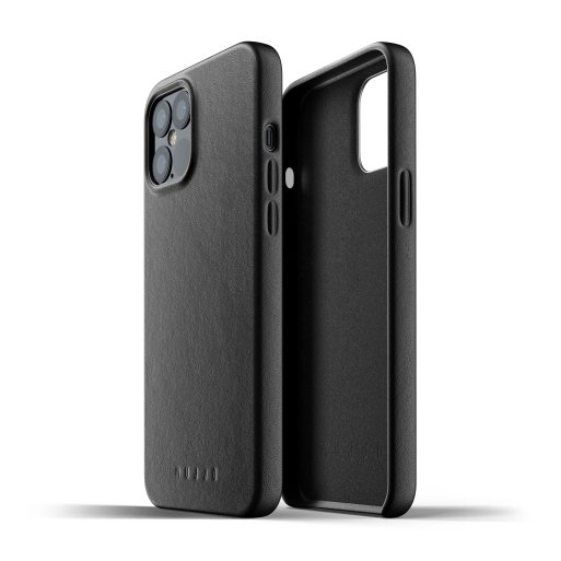 iPhone 12 Pro Max Handyhülle iPhone 12 Pro Max Hülle Mujjo Full Leather Case - Schwarz