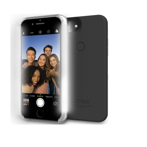 iPhone 7 Handyhülle iPhone 7 Hülle LuMee II LED Selfie Case - Schwarz