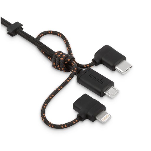 iPhone Ladekabel Moshi USB zu Lightning Kabel - Schwarz-Space Gray