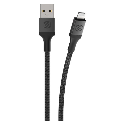 iPhone Ladekabel Scosche Strikeline Premium USB-A zu Lightning Kabel 0.3m - Schwarz