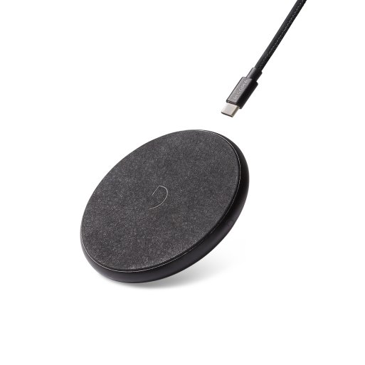 iPhone Ladestation Decoded Leather Wireless Charger - Schwarz