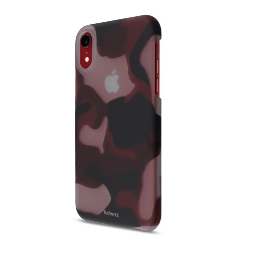 iPhone XR Handyhülle iPhone XR Hülle Artwizz Camouflage Clip - Rot-Weiss