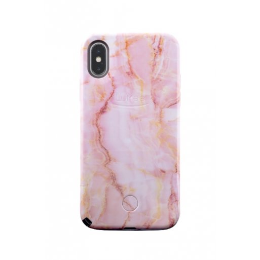 iPhone XS Handyhülle LuMee LED Selfie Case - Pink