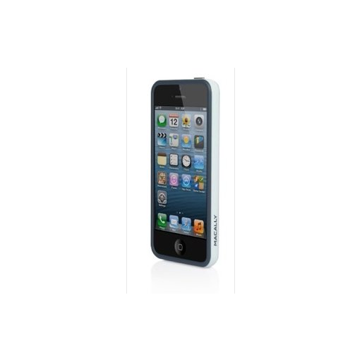 iPhone 5S Schutzfolie Macally Frame - Blau