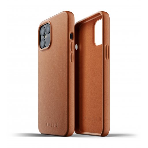 iPhone 12 Pro Max Handyhülle Mujjo Full Leather Case - Braun