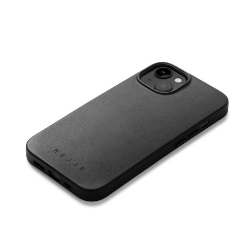 iPhone 14 Handyhülle Mujjo Full Leather Case - Schwarz
