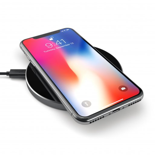 iPhone Ladestation Satechi Wireless Qi Charging Pad - Space Gray