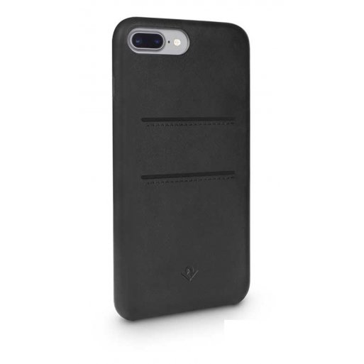 iPhone 8 Plus Handyhülle Twelve South Relaxed Leather Case - Schwarz